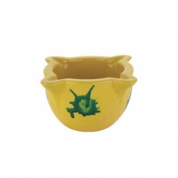 Mortero de cocina amarillo ceramica n3 12x7 cm