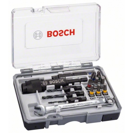 Juego destornillador bosch drill&drive de puntas 20 unidades