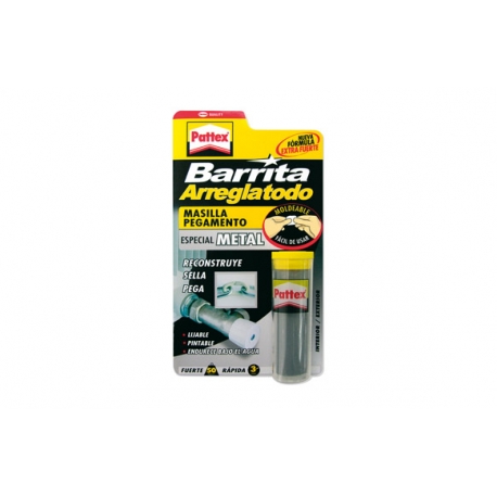 Barra reparadora arreglatodo metal 45 g pattex