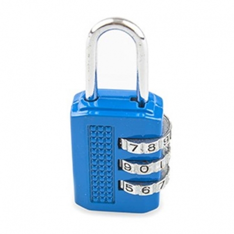 Candado combinacion reprogamable 25 mm handlock azul