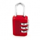 Candado combinacion reprogamable 25 mm handlock rojo