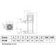 Bomba de agua sumergible multicelulares hidrobex ev-200t 5400l/hora