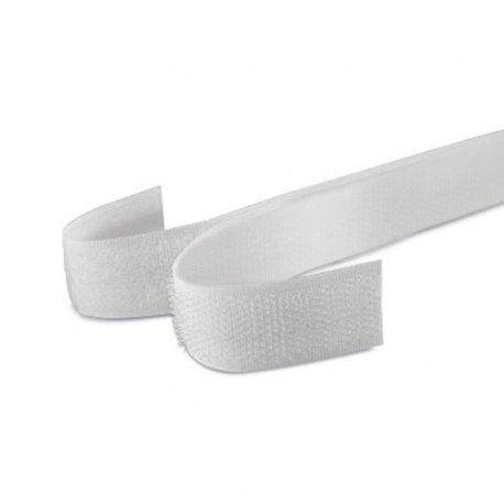 Cinta doble cara compact velcro blanco 25m 20mm