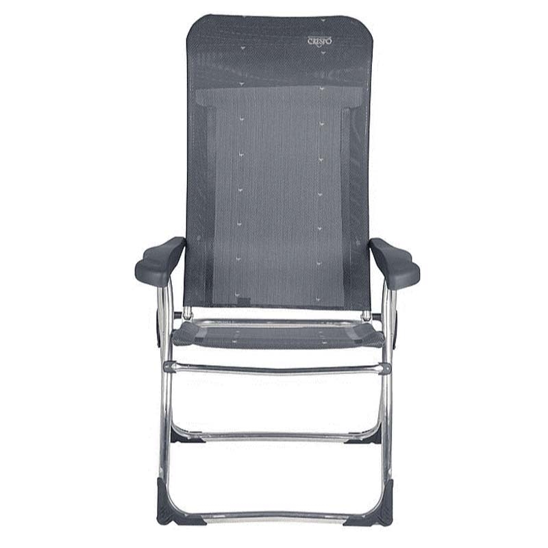 Silla playa reclinable 7 posiciones gris