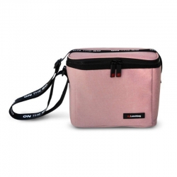 Bolsa termica porta alimentos iris on the go rosa jaspeado