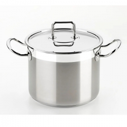 Olla bra profesional 24 cm con tapa inox