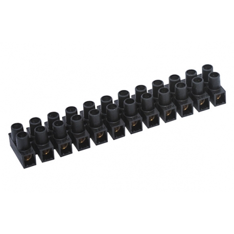 Regleta conexion 2,5mm 24a negro elec homologada