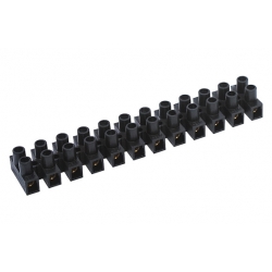 Regleta conexion 6mm 41a negro elec homologada