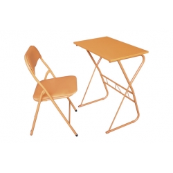 Mesa con silla escolar naranja - 214070