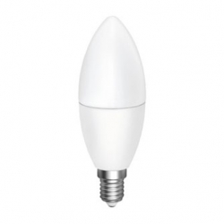 Bombilla led vela e-14 5w 450 lumenes luz calida