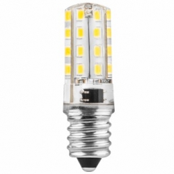 Bombilla led tubular e-14 3w 250 lumenes matel silicona - luz calida