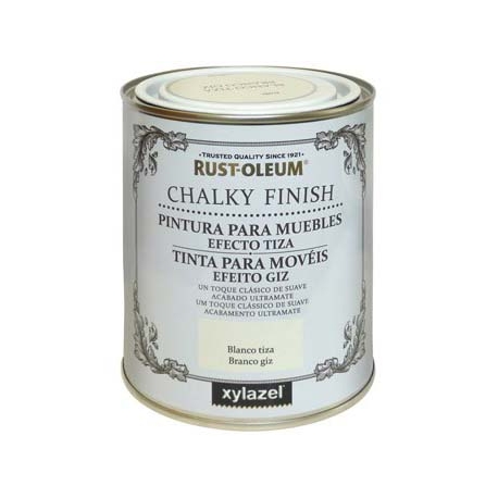 Pintura efecto tiza chalky xylazel 750ml azul pastel