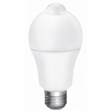 Bombilla led estandar sensor de movimiento 10w 980 lm luz neutra