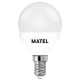 Bombilla led esferica e-14 8w 800 lumenes matel aluminio pc - luz fria