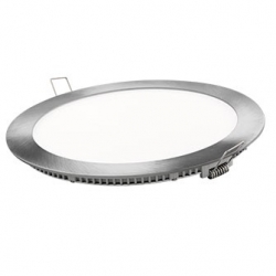 Downlight led matel redondo plata 6w luz fria