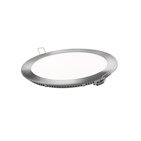 Downlight led matel redondo plata 6w luz fria