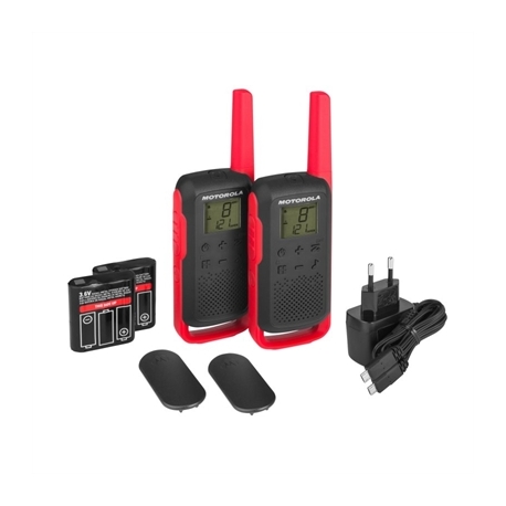 Intercomunicador walkie talkie motorola t62 red pack
