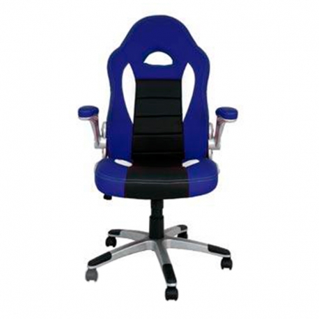 Sillon oficina gaming victoria azul negro