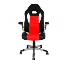 Sillon oficina gaming victoria negro rojo