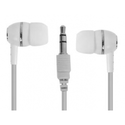 Auriculares de silicona para mp3 y mp4 blanco