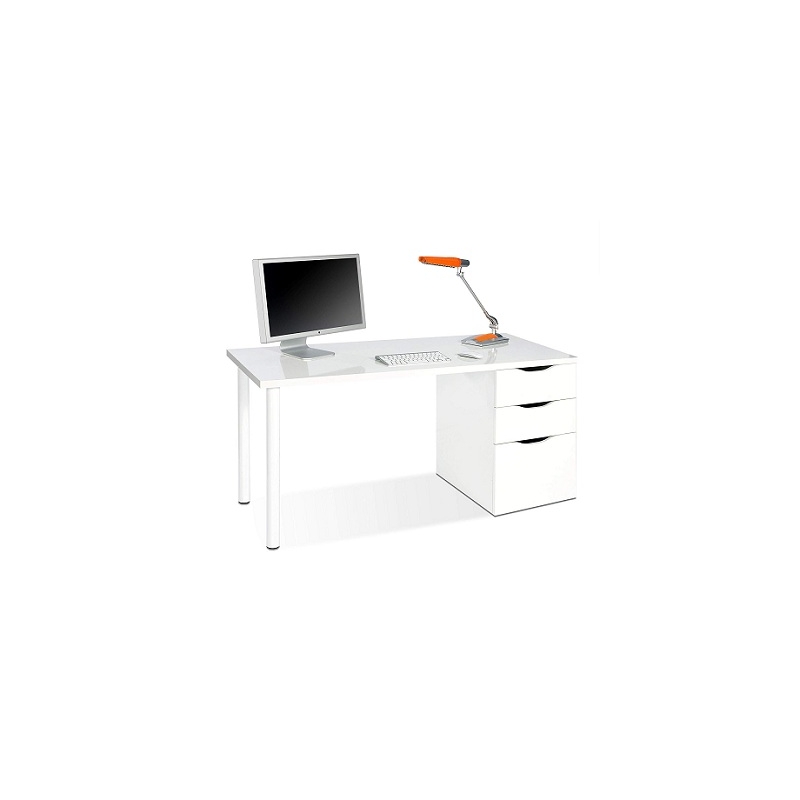 Mesa Ordenador Reversible ATHENEA Blanco Artik