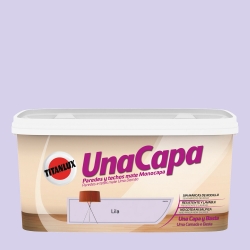 Pintura plastica mate titan una capa lila 4 l