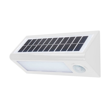 Aplique led solar blanco con sensor korpass 8w