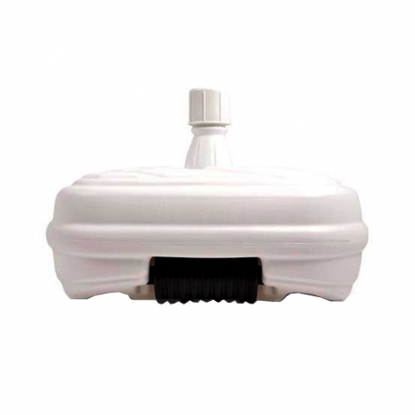 Pie parasol rellenable con ruedas 48 l blanco