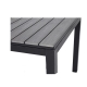 Mesa extensible aluminio polywood negra