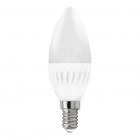 Bombilla led vela e-14 10w 1000 lumenes matel luz fria