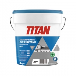 Impermeabilizante con poliuretano titan h10 blanco 5kg