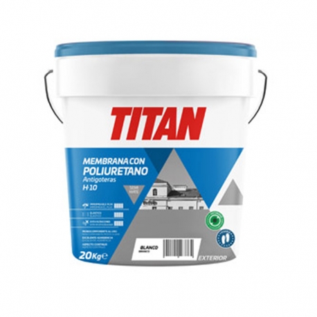 Impermeabilizante con poliuretano titan h10 blanco 20kg