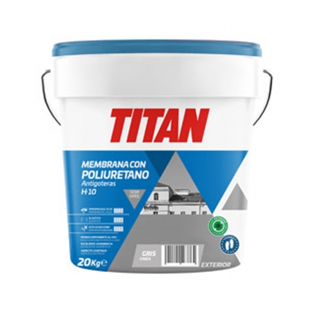 Impermeabilizante con poliuretano titan h10 gris 20kg