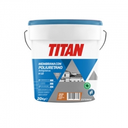 Impermeabilizante con poliuretano titan h10 rojo teja 20kg