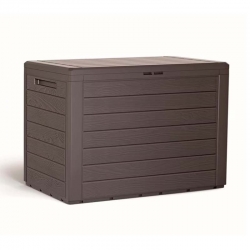 Baul de resina vam woodebox marron 55x78x44 cm