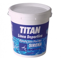 Pintura piscina titan sirena 4 l al agua azul