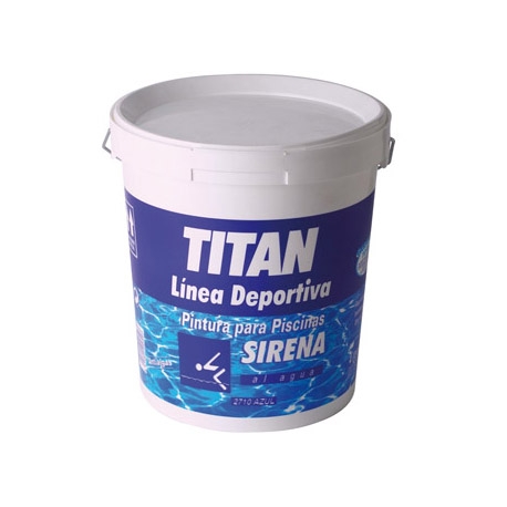 Pintura piscina titan sirena 4 l al agua azul