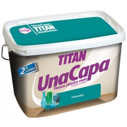 Pintura plastica titan 2,5 l monocapa esmeralda