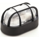 Aplique oval con rejilla famatel negro 60 w