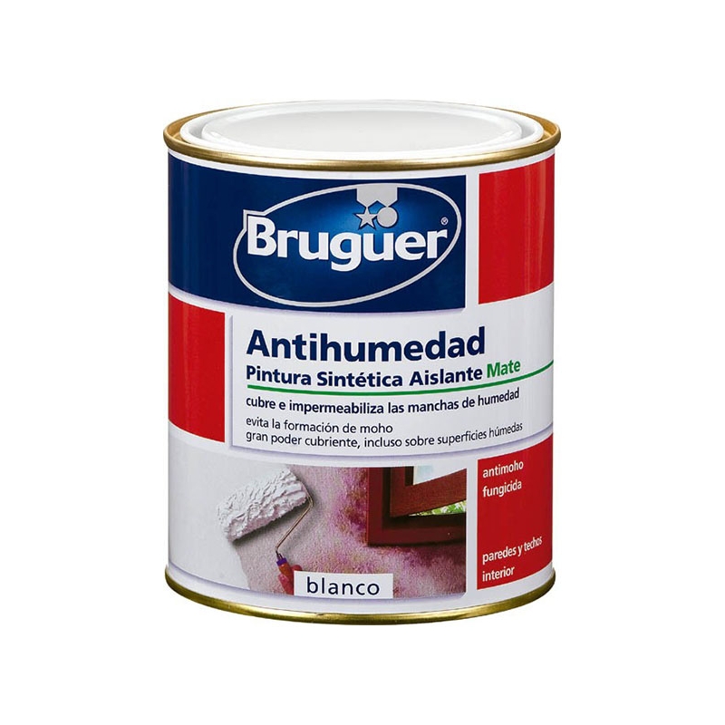 PINTURA ANTIMOHO BRUGUER - 4L BLANCO MATE