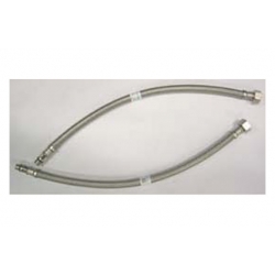 Conexion flexible acero inox grifo macho 10/35 - hembra 3/8- 35 cm