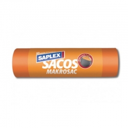 Saco basura saplex makrosac naranja 87x110cm