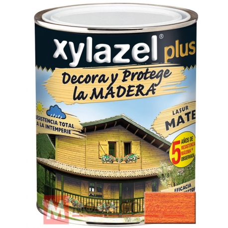 Barniz para madera 750 ml caoba xylazel plus mate