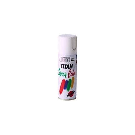 Pintura spray esmalte sintetico titan 400 ml blanco mate