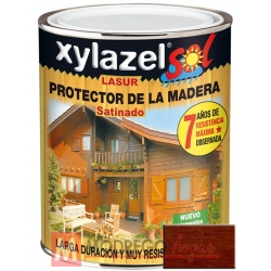 Barniz para madera lasur 750 ml teca xylazel sol satinado
