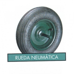 Rueda carretilla neumatica theca 350x8