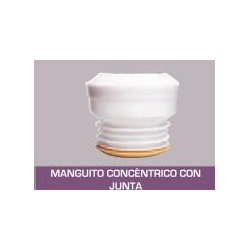 Manguito desague wc recto concentrico con junta wirquin