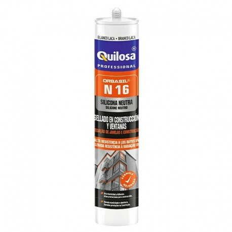 Silicona neutra quilosa n-16 blanco 300 ml