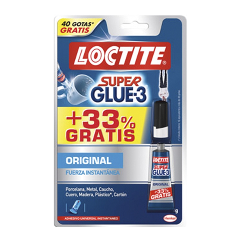 ⇒ Loctite 3 gramos super glue-3 original ▷ Precio. ▷ Comprar con los  Mejores Precios. Ofertas online