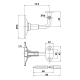 Soporte pasamano amig modelo 25 acero inoxidable